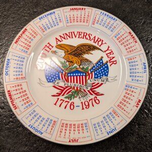 AMERICA'S 200TH ANNIVERSARY 1776-1976 COLLECTOR PLATE VINTAGE BICENTENNIAL 9”